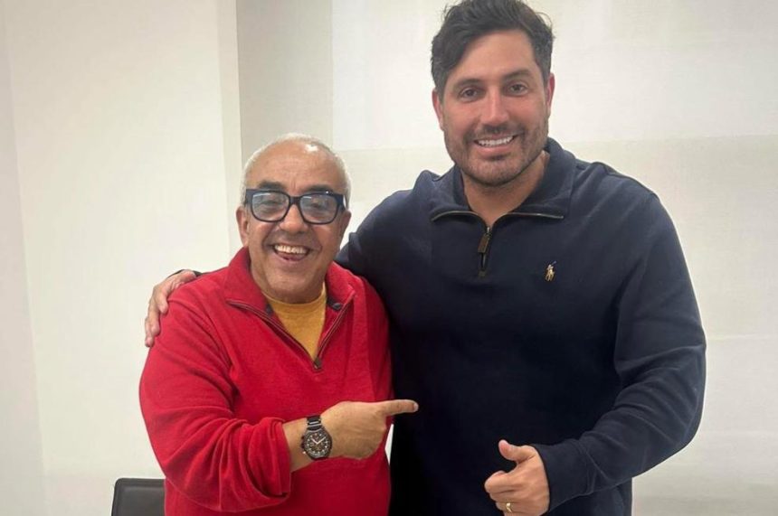 Tunico de Souza (à esquerda) com o presidente estadual do PSDB, Luciano Vieira: veterano vai ajudar na montagem das nominatas tucanas para 2026