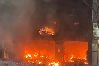 Incêndio atinge loja de Copacabana