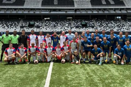 Jogo de futebol entre vereadores e secretários aconteceu no Nilton Santos