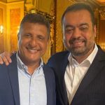 Dr.Flávio com o governador Cláudio Castro: exoneração, a pedido, para assumir vaga na Câmara dos Deputados