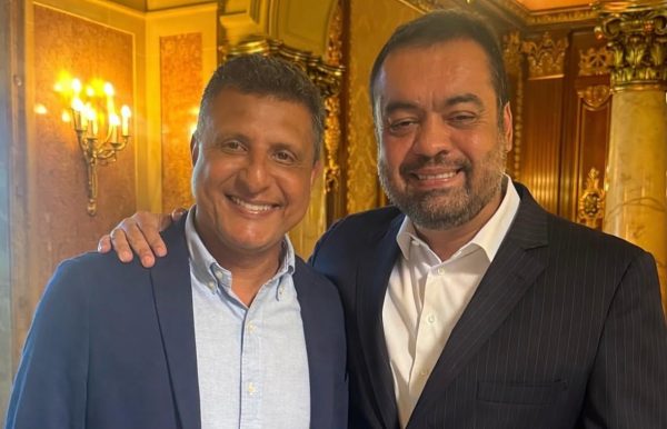 Dr.Flávio com o governador Cláudio Castro: exoneração, a pedido, para assumir vaga na Câmara dos Deputados