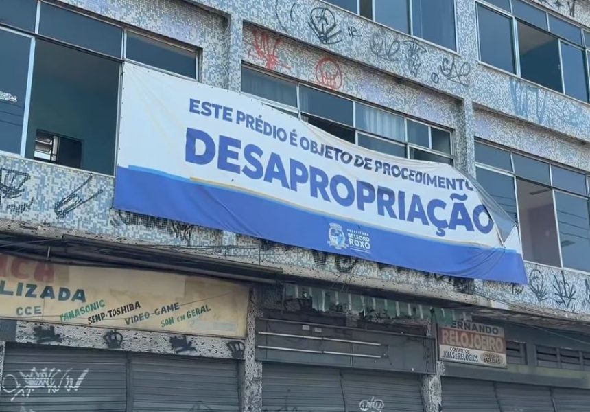 Local desapropriado para a construção da rodoviária de Belford Roxo será demolido na segunda (29).