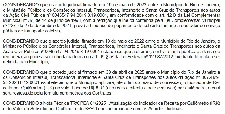 Prefeitura publica aumento da passagem de ônibus do Rio, que sobe de R$ 4,70 para R$ 5 a partir de domingo, dia 4 63 WhatsApp Image 2025 12 30 at 06.23.41