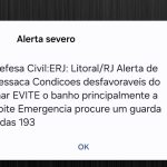 Defesa Civil envia alerta severo por causa de ressaca que atinge o litoral do Rio na véspera do réveillon