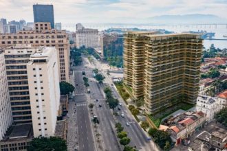 Como ficará o condomínio residencial a ser construído na Avenida Antônio Carlos: depois de patinar por mais de uma década por exigências do Iphan, empreendimento agora encontra um problema empresarial como entrave
