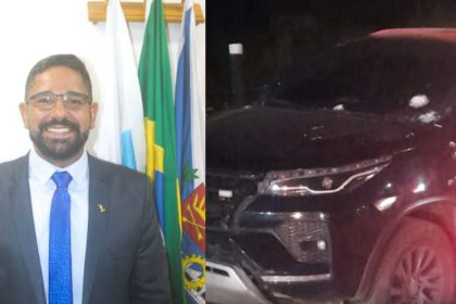 Segundo assessoria de Nelsinho Ruas, carro foi alvejado por cerca de 15 disparos