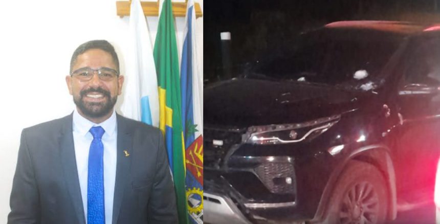 Segundo assessoria de Nelsinho Ruas, carro foi alvejado por cerca de 15 disparos