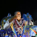 Carro alegórico da Beija-Flor de Nilópolis no carnaval de 2025