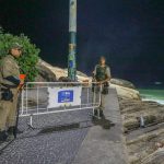 Guara Municipal instalou posto de controle na Pedra do Arpoador; acesso de visitantes agora só pode ser feito até 21h
