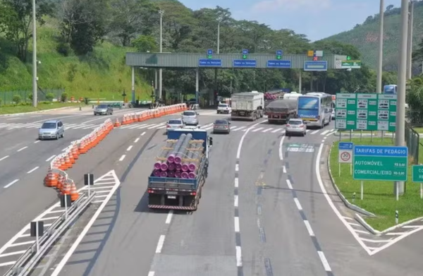 Pedágio no trecho da BR-040 entre Rio e Juiz de Fora (MG) — Foto: Divulgação