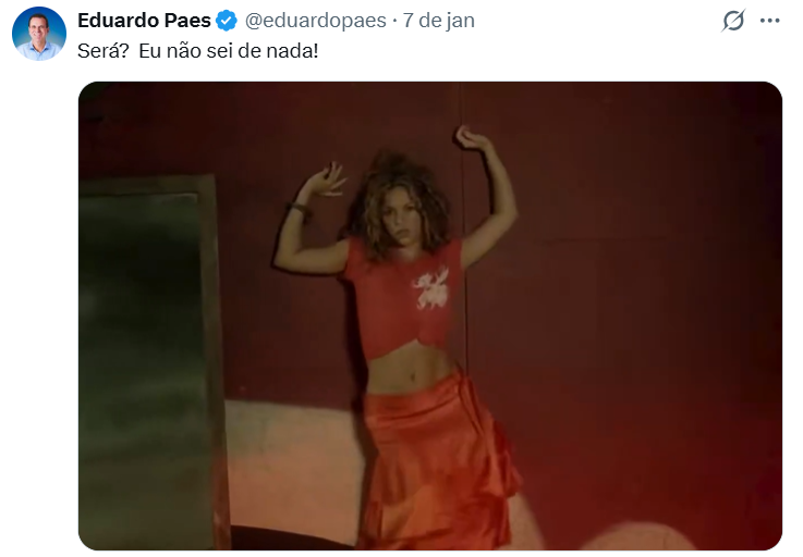 Todo Mundo no Rio: Paes faz ‘selfie’ com Beyoncé, Shakira, Justin Bieber e outros artistas em vídeo com IA nas redes 62 Captura de tela 2026 01 09 103843