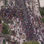 Motociclistas realizam protesto após morte de entregador em Senador Vasconcelos