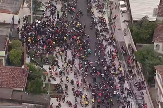 Motociclistas realizam protesto após morte de entregador em Senador Vasconcelos