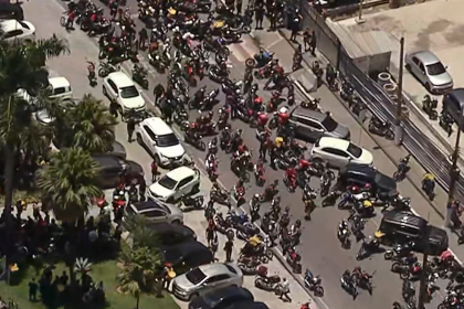 Protesto por morte de motoboy