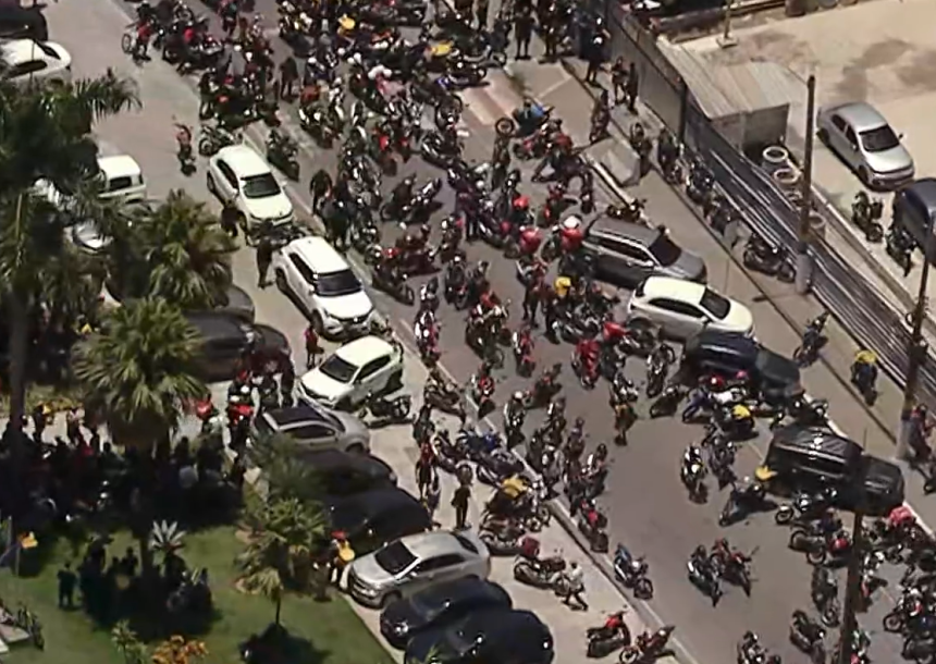 Protesto por morte de motoboy