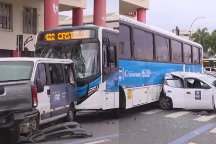 Cinco pessoas ficaram feridas; trânsito ficou congestionado ao longo da manhã