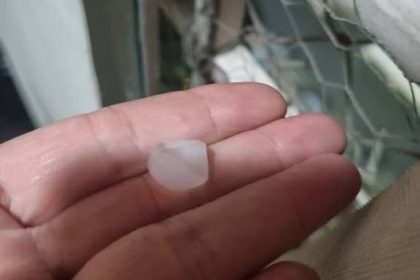 Chuva de granizo atingiu a região da Pavuna e da Região Metropolitana na tarde desta quarta-feira (14)