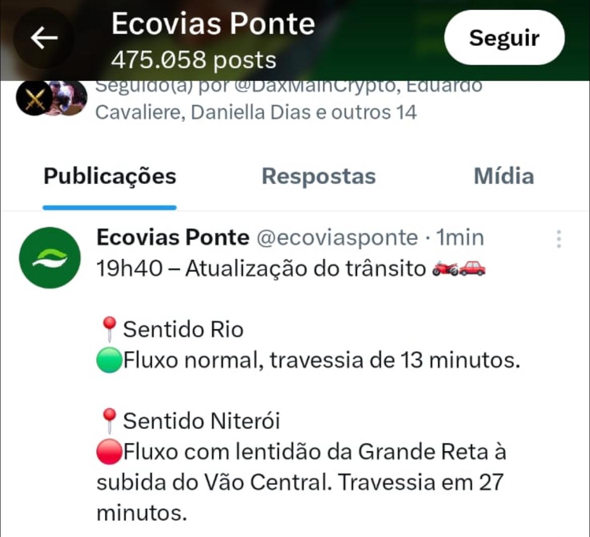 Incêndio em veículo interdita Ponte Rio-Niterói; vias já liberadas