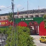 Câmera da Prefeitura monitora o entorno do estádio da Portuguesa, na Ilha do Governador, que disputa o Campeonato Carioca
