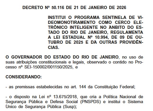 Programa Sentinela: governo do Rio abre licitação de R$ 2 bilhões para instalar 200 mil câmeras de monitoramento e segurança 63 WhatsApp Image 2026 01 22 at 08.19.57