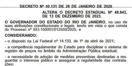 Carona liberada: decreto de Castro autoriza três secretarias a embarcarem em atas de registro de preços feitas por prefeituras de capitais 63 WhatsApp Image 2026 01 29 at 11.08.46 1