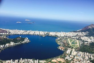 Vista aérea da Lagoa Rodrigo de Freitas
