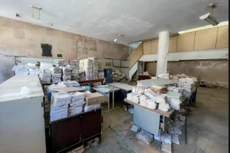 Vista interna do antigo IML do Rio de Janeiro, na Lapa