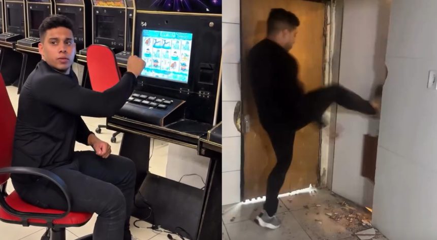 No vídeo, Gabriel Monteiro aparece atuando ao lado de policiais em ação na Parada de Lucas