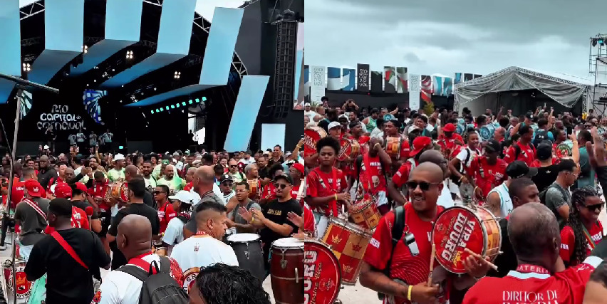 Canrval Fan Fest pretende reunira 1,2 mil ritmistas na praia de Copacabana nesta terça (20)