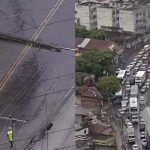 Trânsito na Av. Martin Luther King foi interditado após árvore derrubar poste