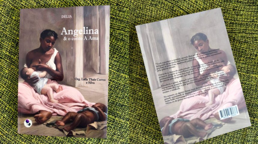 Capa e contracapa do romance "Angelina", publicado pela editora independente "Mapa das Letras"