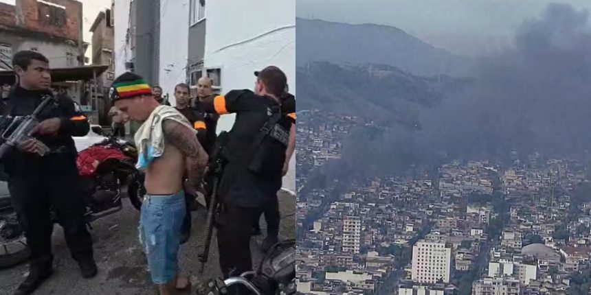 Pelo menos duas pessoas foram presas; criminosos incendiaram barricadas no acesso a comunidades na Zona Norte durante operação