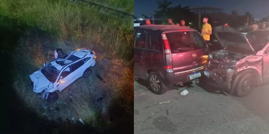 Perseguição terminou com oito pessoas feridas