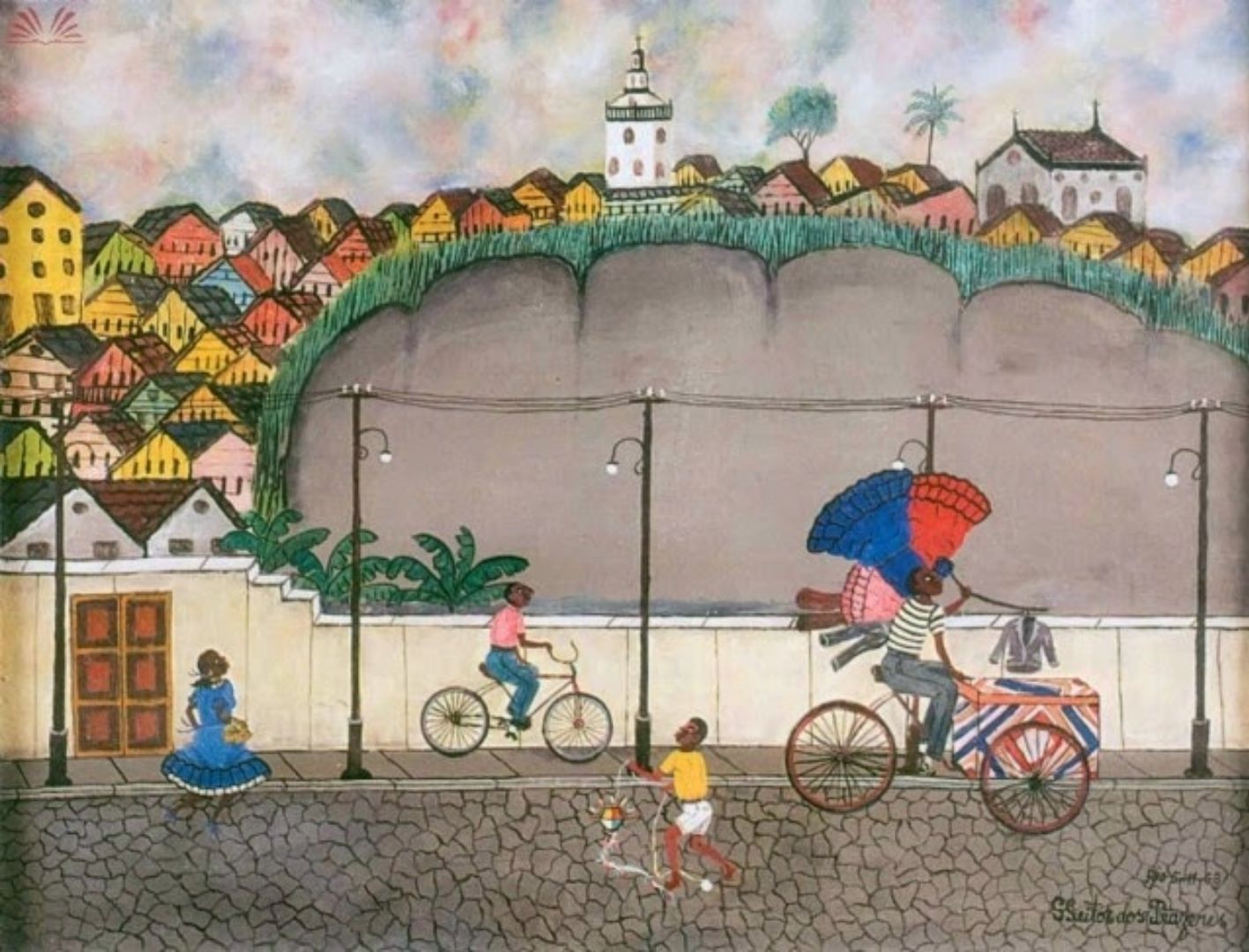 Favela (Morro da Providência), na Pequena África na pintura de Heitor dos Prazeres: Heitor dos Prazeres: enredo sobre o sambista e multiartista para revisitar a história do carnaval do Rio.