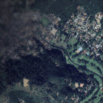 área do Teresópolis Golf Club, às margens do Rio Paquequer, onde será implantado um parque público após acordo firmado com o MPRJ.