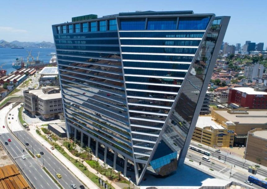 Aqwa Corporate: prédio de alto padrão no Porto Maravilha foi vendido pela Tishman Speyer à Brookfield por cerca de R$ 6,4 mil por metro quadrado.