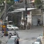 Agentes realizando operação policial no Vidigal, na Zona Sul