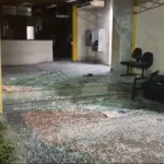 Fachada da 60ª DP (Campos Elíseos), em Duque de Caxias, após ataque armado de criminosos