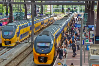 Estação ferroviária de Roterdã, na Holanda.