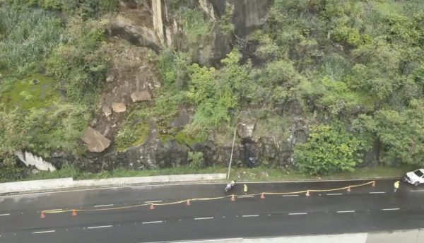 Deslizamento pedra túnel Noel Rosa