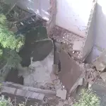 Imagens aéreas da casa que desabou em são Gonçalo