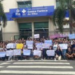 Manifestação de enfermeiros e médicos da atenção primária no Rio