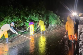 Morro São Lourenço, em Angra dos Reis, após deslizamento