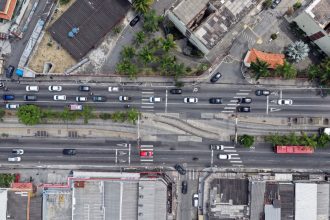 Imagem aérea da Alameda São Boaventura