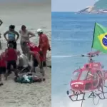 Instrutor morre em queda de asa delta na Praia de São Conrado; mulher fica gravemente ferida