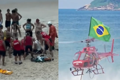 Instrutor morre em queda de asa delta na Praia de São Conrado; mulher fica gravemente ferida