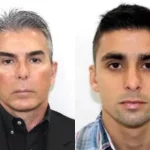 Do lado esquerdo, Rogério de Andrade; do lado direito, seu filho, Gustavo Andrade