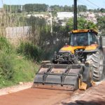 Hipermeabilização do solo em obra para fazer estrada, alvo da licitação anulada pelo TCE