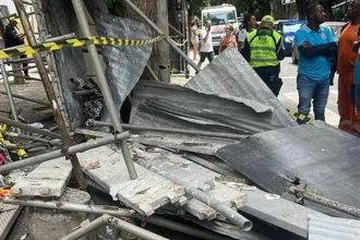 Andaime caiu em Copacabana e mulher morreu