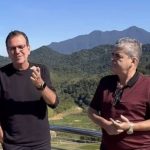 O prefeito Eduardo Paes e o presidente estadual do MDB, Washington Reis